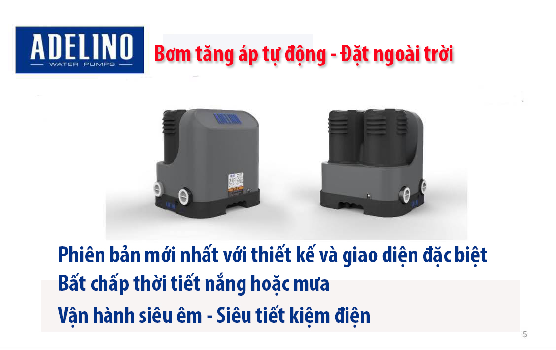 Bơm tăng áp tự động mini